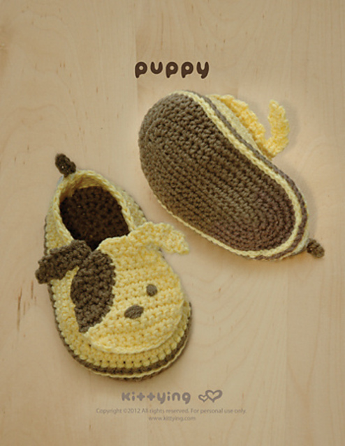 Ravelry: Puppy Baby Booties pattern by Kittying Ying