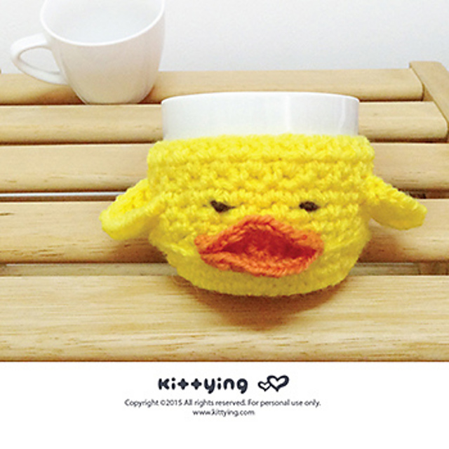 Duck Duckie Duckling Cup Cozy Fruit Cozy
