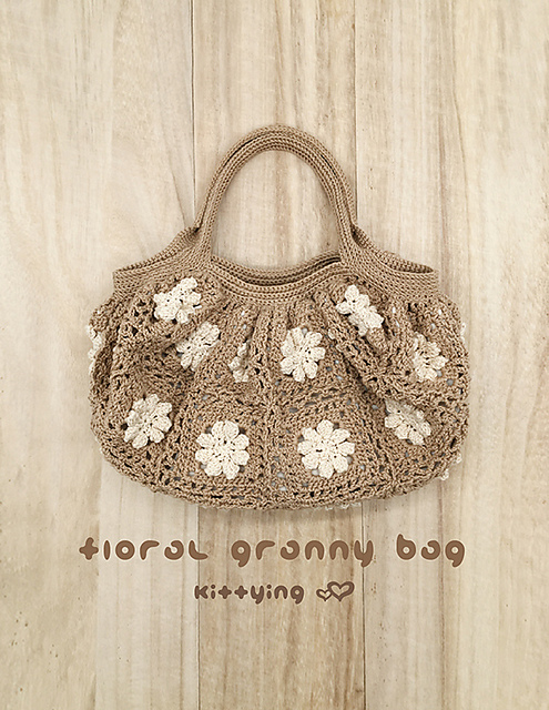 Floral Granny Square Handbag