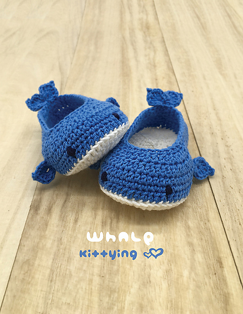 Ravelry: Whale Baby Booties pattern by Kittying Ying