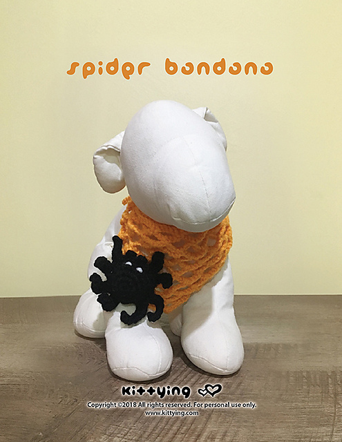 Halloween Spider Bandana for Pets