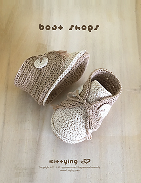 Ravelry: Baby Sneakers Boat Shoes pattern by Kittying Ying