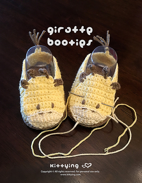 Ravelry: Giraffe Baby Booties pattern by Kittying Ying