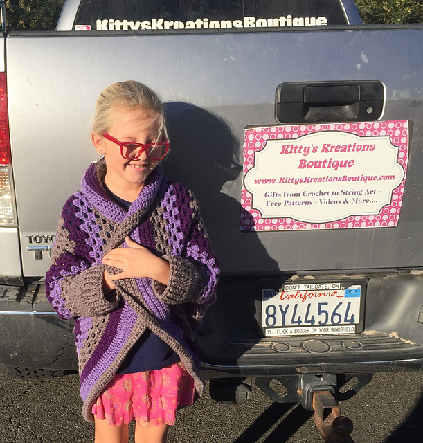 Kids Granny Square Sweater