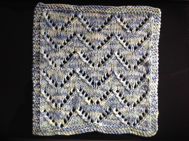 Eyelet Chevron Dishcloth