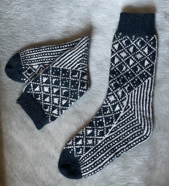 Moon Phase Stranded Socks