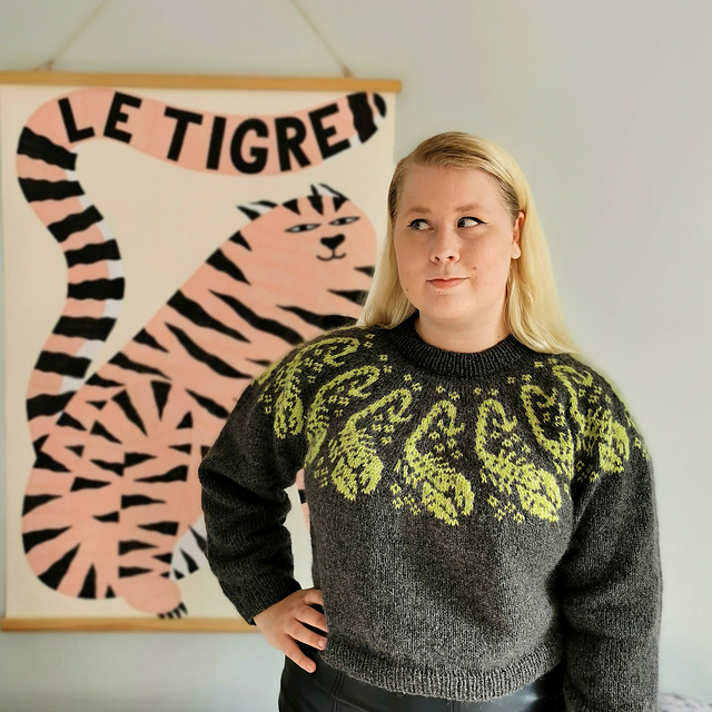 Ravelry: Scorpion Empress sweater pattern by Klara Cecilia