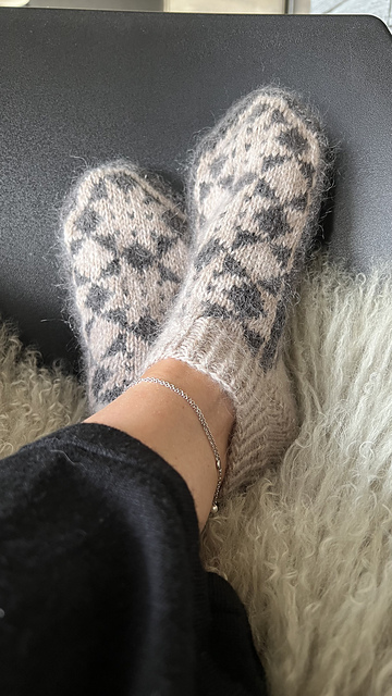 Liselottetøffel/ Liselotteslipper