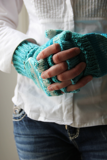 Cold Weather Fingerless Gloves Convertable Mittens
