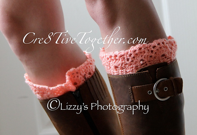 Cre8Tive Lacy Boot Cuffs