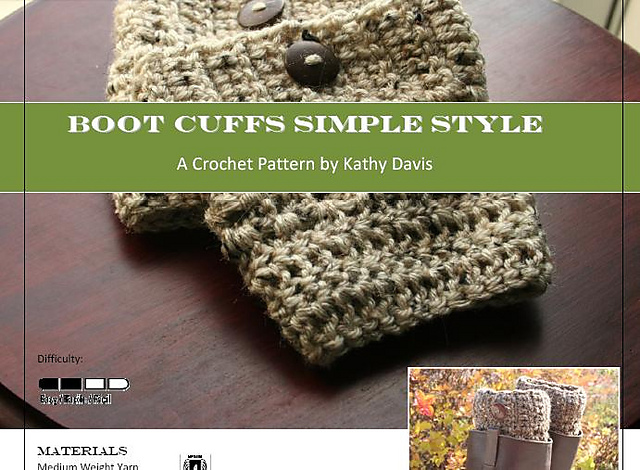 Simple Style Boot Cuffs