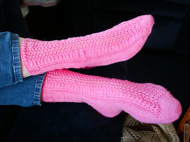 Skylah Lace Panel Socks