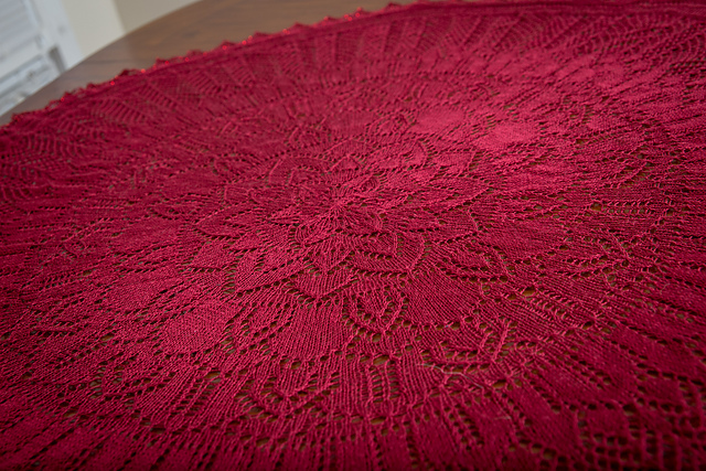 Alistair's Rose Pi Shawl