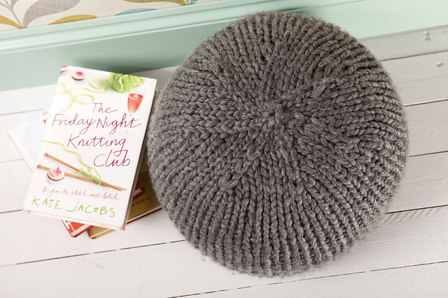 Chunky Monkey Knitted Pouffe