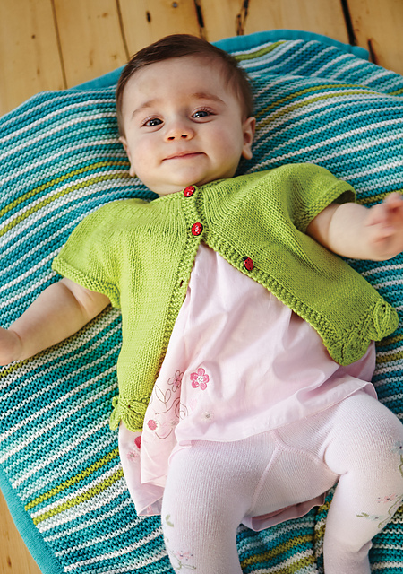 Spring Leaves Baby Cardigan