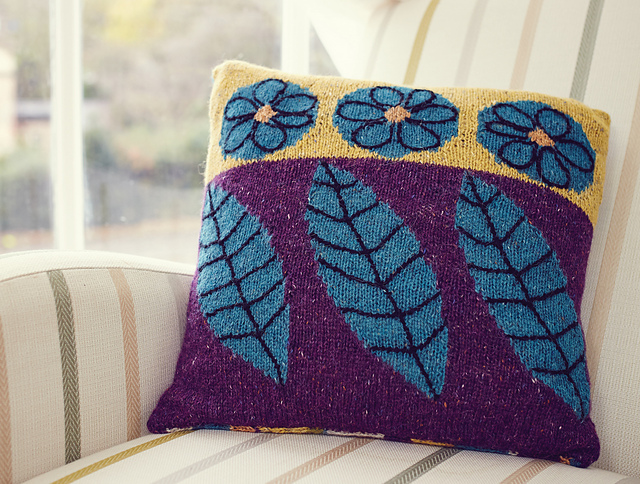 Ravelry: Falling Leaves Cushion pattern by Sue Culligan