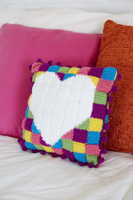 Patchwork Heart Cushion