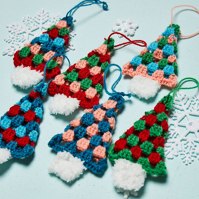 Granny Stripe Christmas Trees