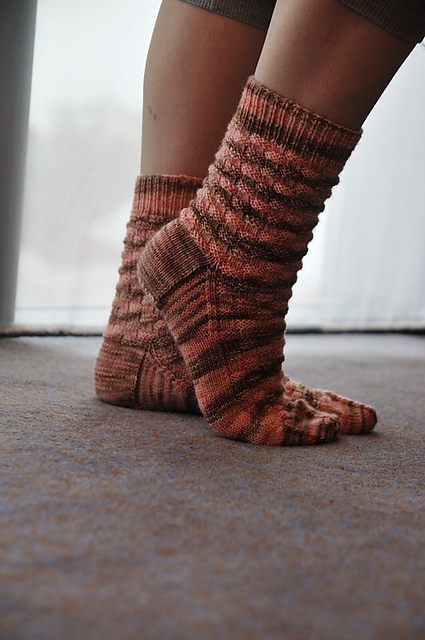 Basketweave Socks