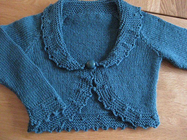 Design D - Lace-trimmed Cardigan