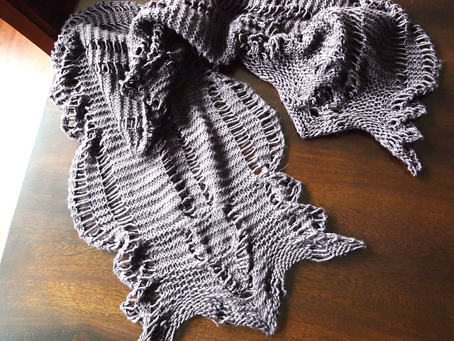 Cascading Cable Scarf