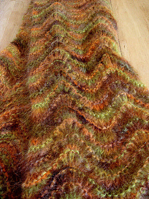 Feather and Fan Scarf