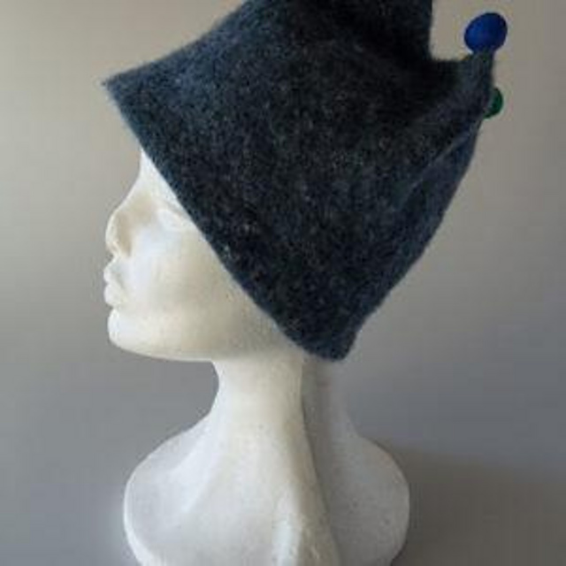 Felted knitted hat