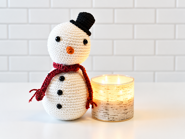 Christmas Snowman Amigurumi Doll