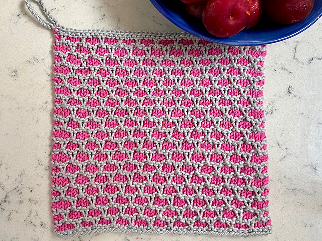 KH Washcloth: Slip Stitch