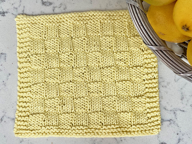 KH Washcloth: Basketweave
