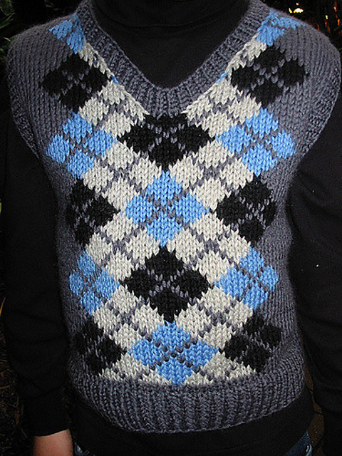 Diamond Back Argyle Vest