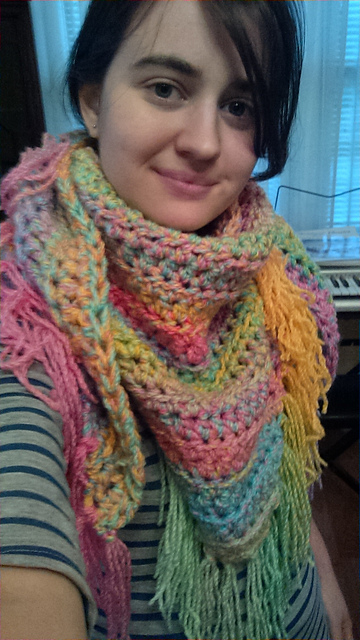 Rainbow Triangle Scarf