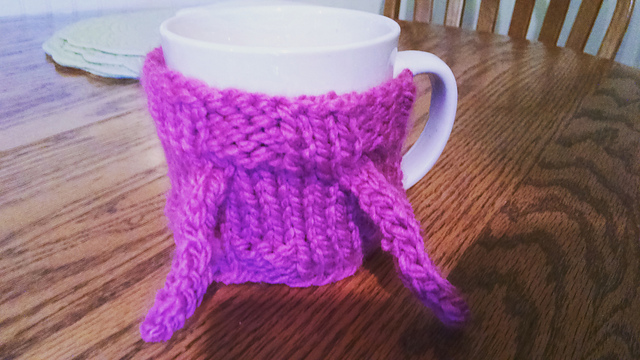 Coffee Mug Sweater with Sleeves