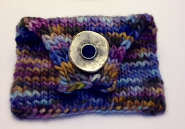 Double Knit Buttoned Envelope