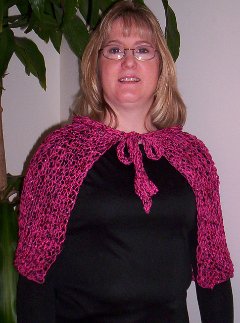 Cape-Style Shawl with Ties