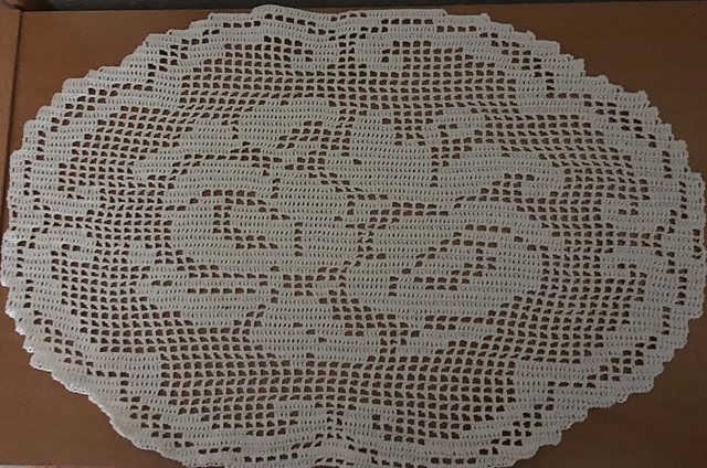 Rosy Future Doily #7603