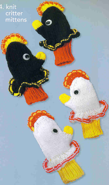 Knit Critter Mittens