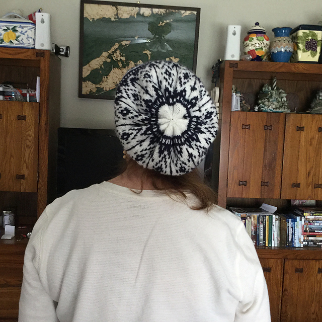 Nautical slouchy hat