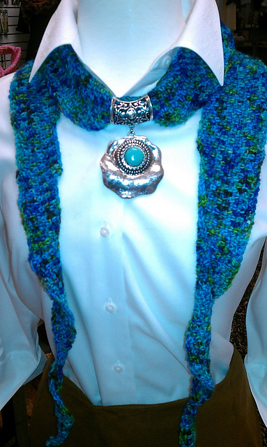 Crocheted Charmed Scarf