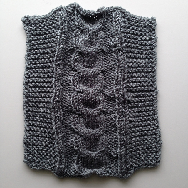 Horseshoe Cable Afghan Block