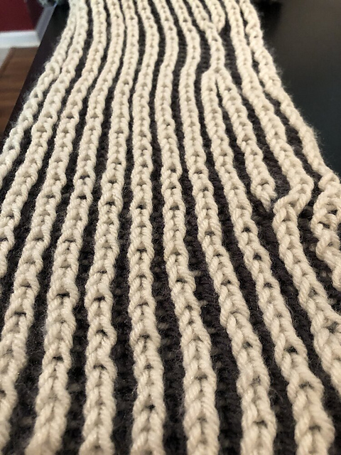 Lines in the Sand Brioche Scarf