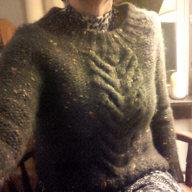 Sweater with Stand-Up Neck