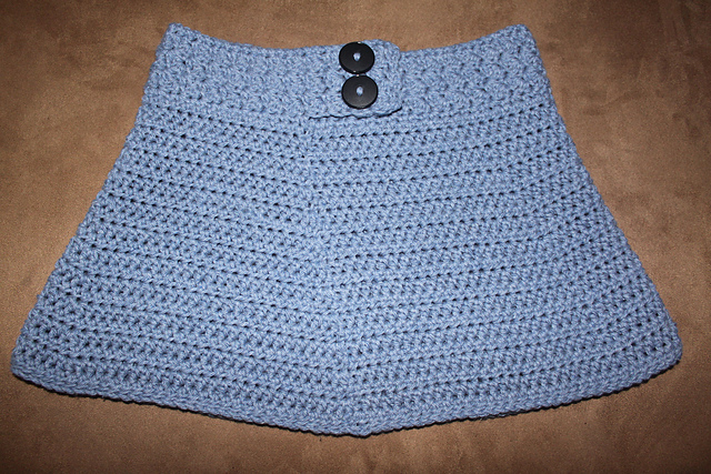 Toddler "Jean" Button Skirt