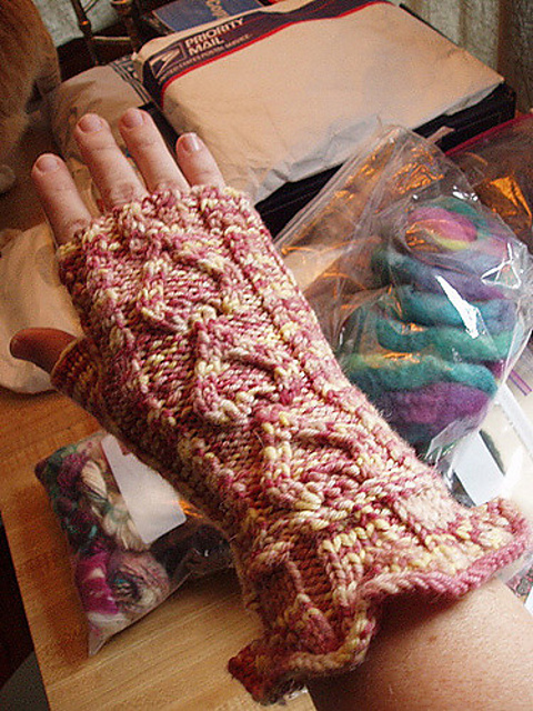 Heart in Hand Fingerless Gloves