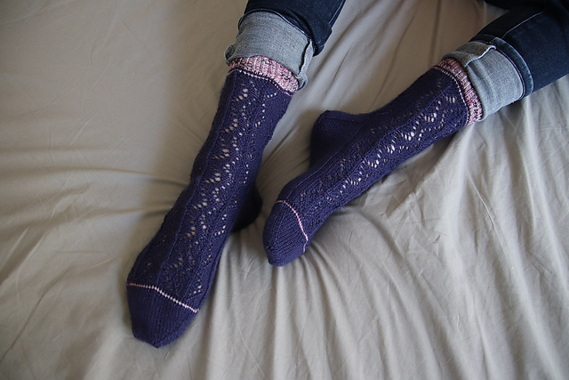 Into the lace socks
