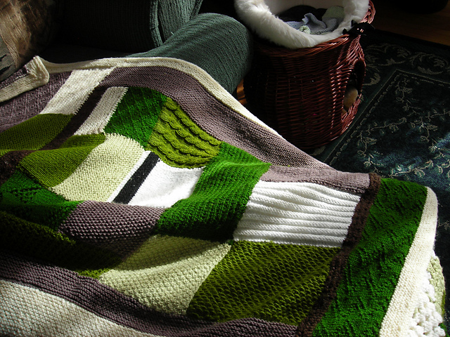 Knitted Sampler Afghan