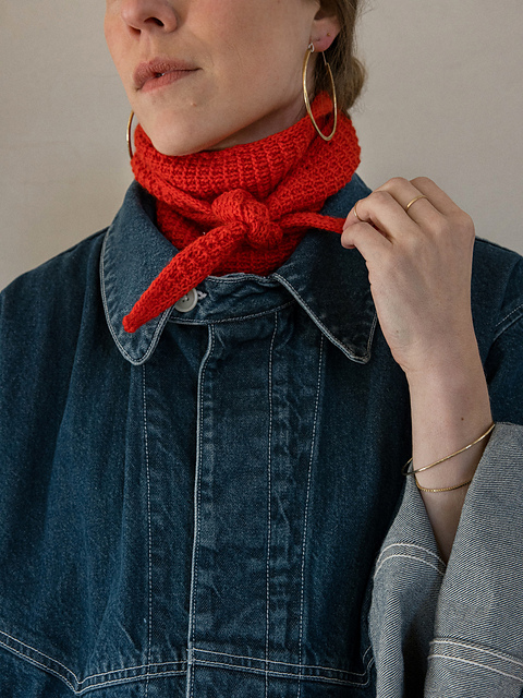 Grid Bandana Scarf