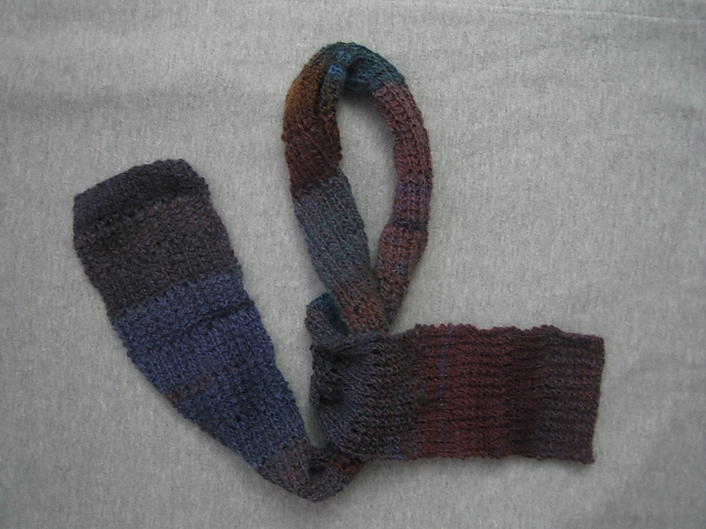 Rib & Eyelet Scarf