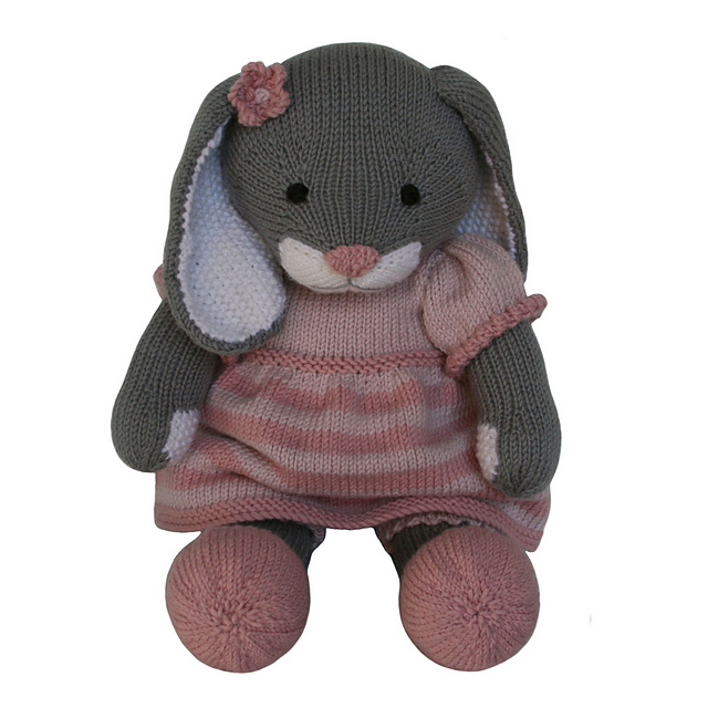 Pink Stripy Dress (Knit a Teddy)