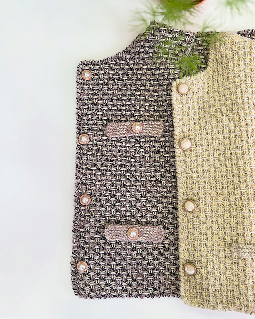 Ravelry: Éclat Tweed Vest pattern by Jiyoon Jo